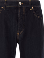 Blue Cotton Straight-Leg Jeans 3
