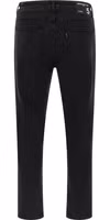 Black Cotton Cropped Jeans 2