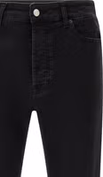 Black Cotton Cropped Jeans 3