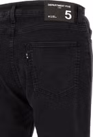 Black Cotton Cropped Jeans 4
