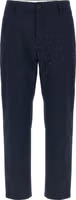 Blue Cotton Casual Pants 1