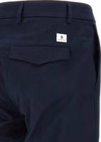 Blue Cotton Casual Pants 4