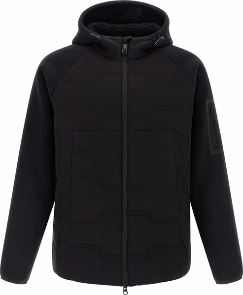 Black Polyester Shell Jacket