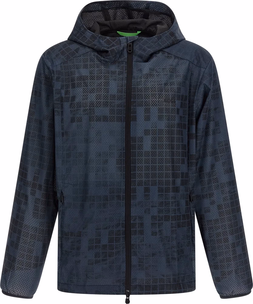 Blue Rubber Shell Jacket