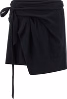 Black Cotton Long Skirt 1