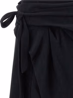 Black Cotton Long Skirt 3