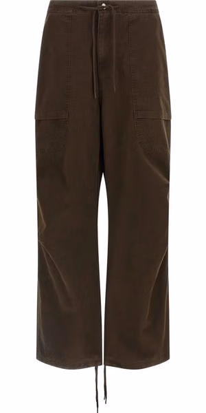 Brown Cotton Cargo Pants