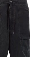 Black Cotton Cargo Pants 3