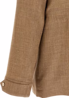 Beige Wool Full-Length Jacket 4