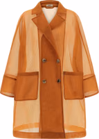 Orange Polyester Coat 1