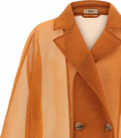 Orange Polyester Coat 3