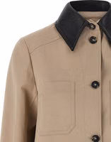 Beige Polyester Coat 3