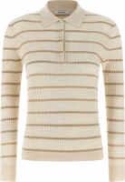 Beige Cashmere Polo Shirt 1