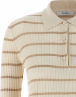 Beige Cashmere Polo Shirt 3