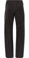 Brown Virgin Wool Casual Pants 2
