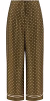 Bicolor Silk Casual Pants 1