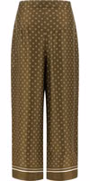 Bicolor Silk Casual Pants 2