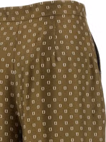 Bicolor Silk Casual Pants 4