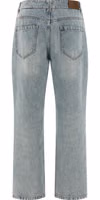 Blue Cotton Straight-Leg Jeans 2