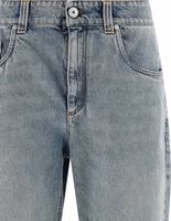 Blue Cotton Straight-Leg Jeans 3