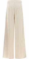 White Cotton Casual Pants 2
