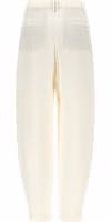 Beige Viscose Casual Pants 2