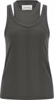 Gray Cotton Sleeveles T-Shirt 1