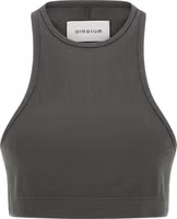 Gray Cotton Sleeveles T-Shirt 2