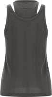 Gray Cotton Sleeveles T-Shirt 3