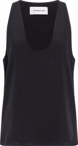 Black Silk Tank Tops