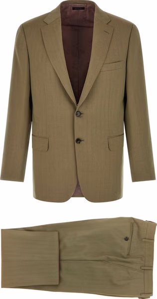 Bicolor Wool Two-Piece Suit