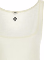 White Virgin Wool Sleeveles T-Shirt 3