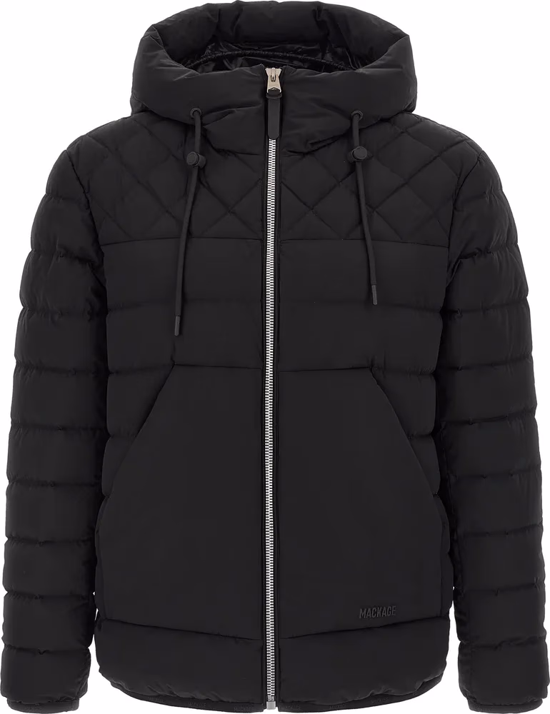 Black Nylon Full-Length Jacket