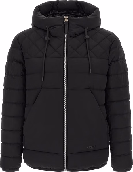 Black Nylon Full-Length Jacket