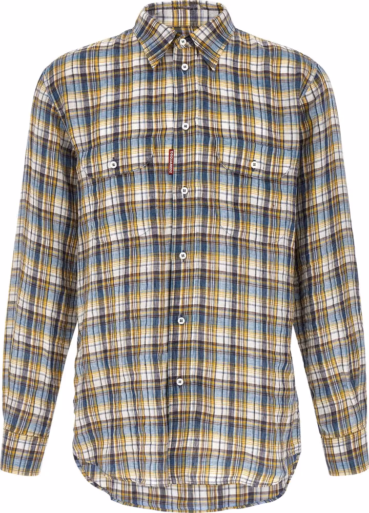 Multicolor Linen Blouse