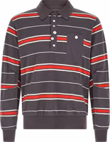 Gray Cotton Polo Shirt 1
