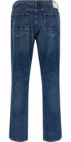 Blue Cotton Straight-Leg Jeans 2