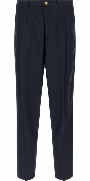 Blue Cotton Chino Pants