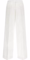White Cotton Casual Pants 2