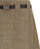 Multicolor Linen Long Skirt 3