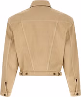 Beige Cotton Denim Jacket 2