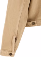 Beige Cotton Denim Jacket 4
