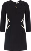 Bicolor Polyester Short Dress 1
