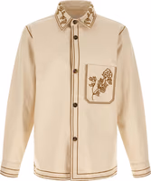Beige Denim Shirt 1