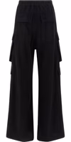 Black Cotton Cargo Pants 2