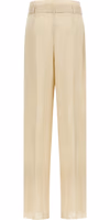 Beige Linen Casual Pants 2