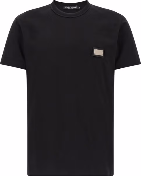 Black Cotton T-Shirt