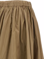 Bicolor Polyester Midi Skirt 4