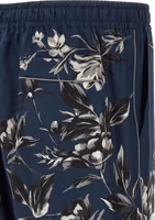 Blue Silk Casual Pants 4