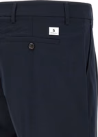 Blue Polyester Casual Pants 4